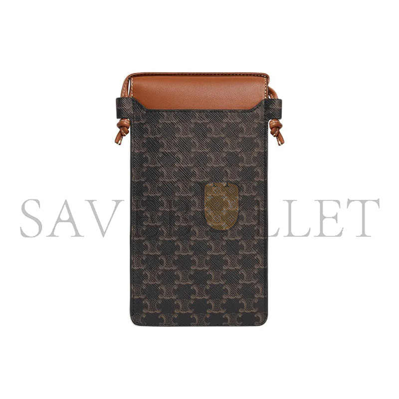 Ce1i*e phone pouch with flap 10g332cqd-04lu (18*10*2cm)